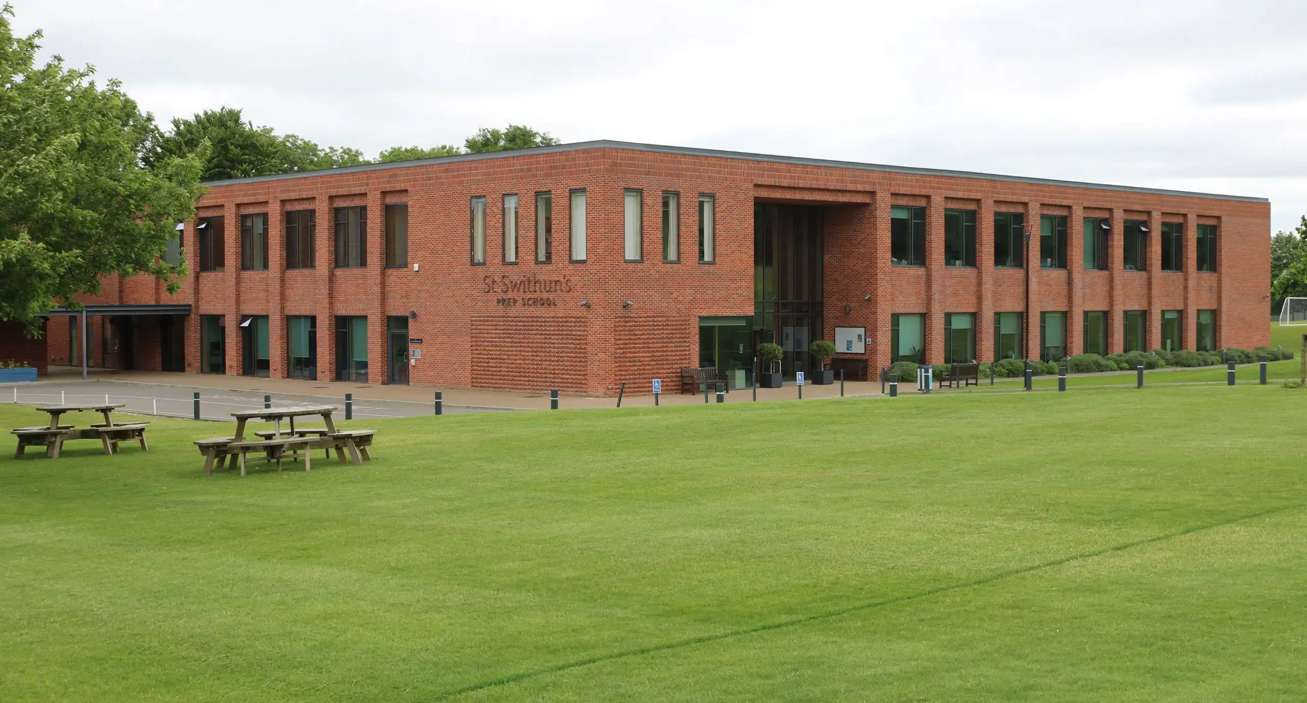 Exterior of St Swithuns prep school building