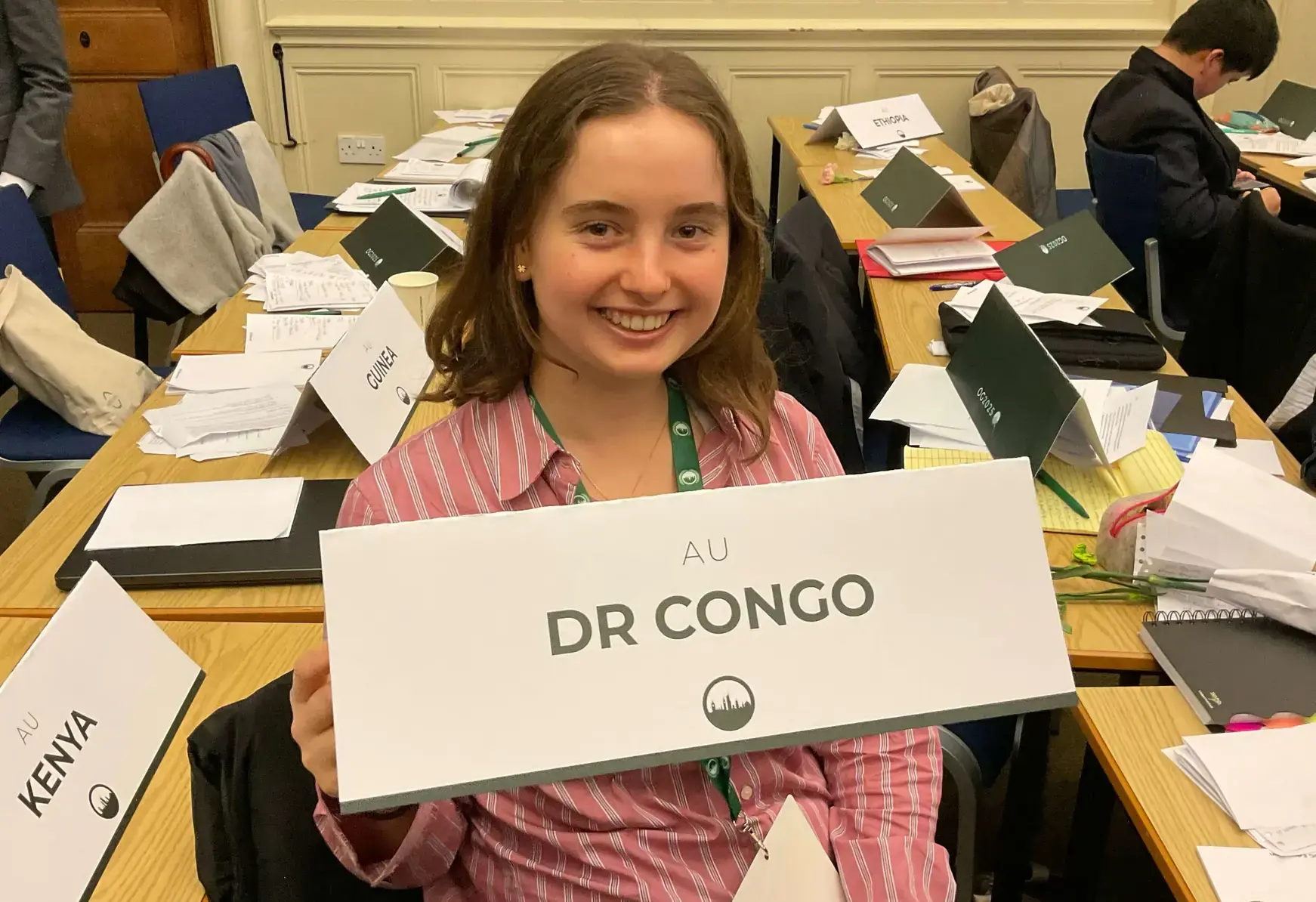 Sixth form success in global competition at Oxford University girls standing together