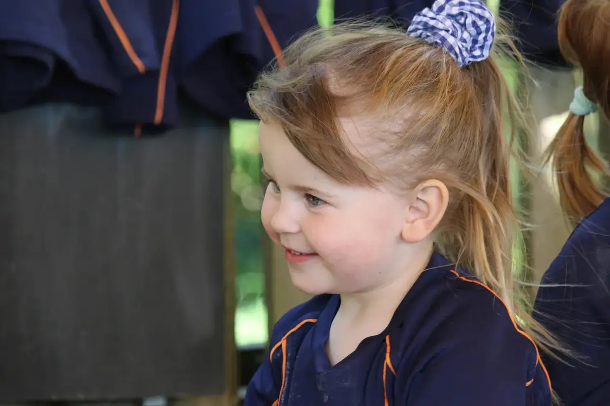 Young pupil at St Swithun's Nursery and Pre-School in Winchester