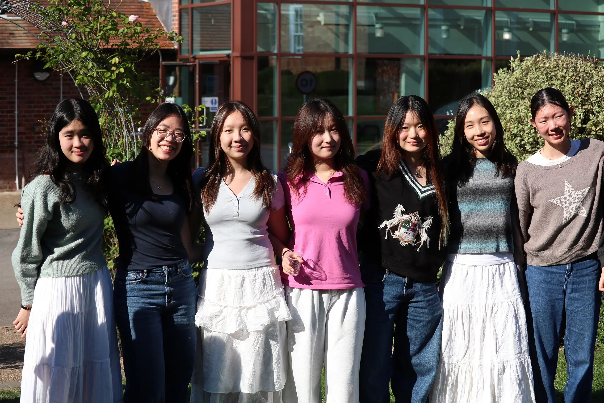 Students at St Swithun's School for girls in Hampshire achieve excellent A-level results