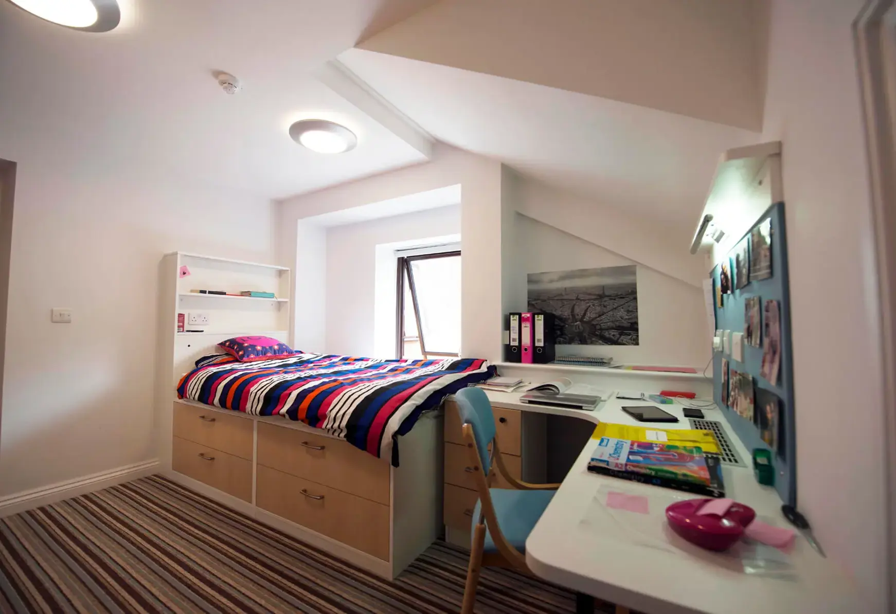 Students boarding room at private St Swithun's School for girls