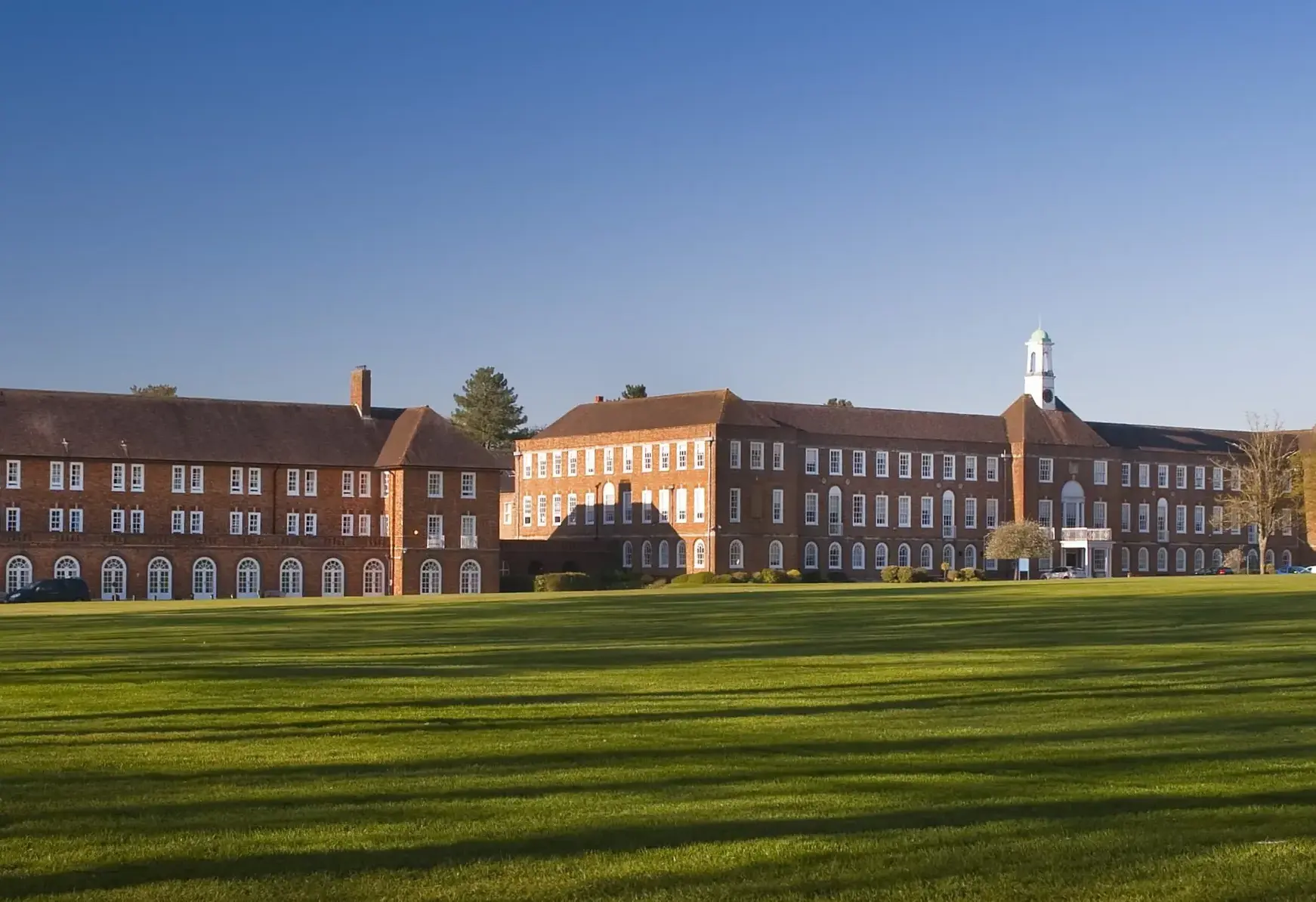 Aerial shot of St Swithun's school in Winchester, Hampshire a private school for girls with facilities to hire